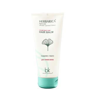 Hair balsam volume · density · shine