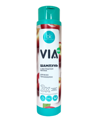 Shampoo with apple extract