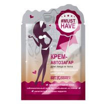Face and body tanning lotion · smooth bronze skin color
