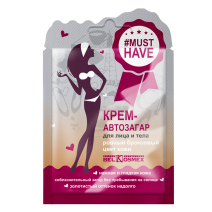 Face and body tanning lotion · smooth bronze skin color
