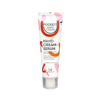Hand cream serum against age spots and wrinkles