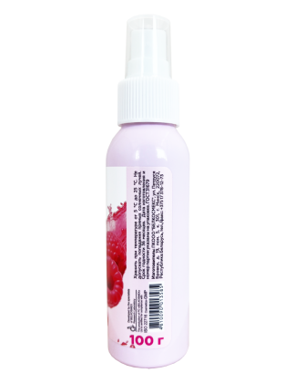 Perfumed spray with raspberry seed oil